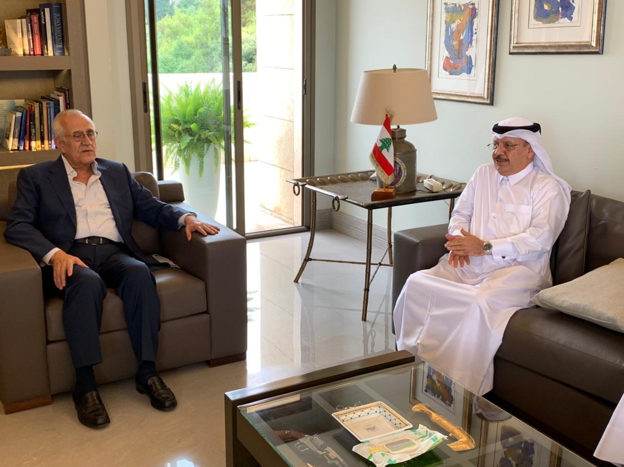 سليمان استقبل سفير قطر: لبنان غير قادر على الاستمرار خارج حضنه العربي