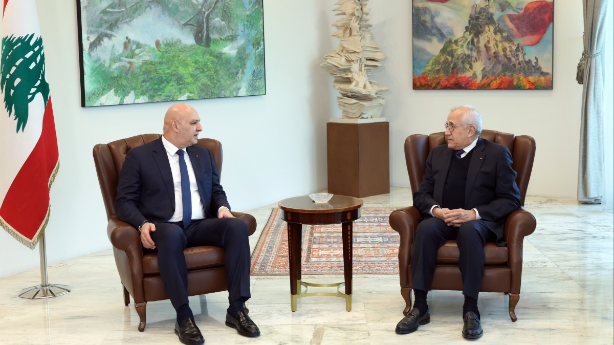 سليمان زار الرئيس عون: نؤيد مبادرة التفاوض المباشر مع إسرائيل