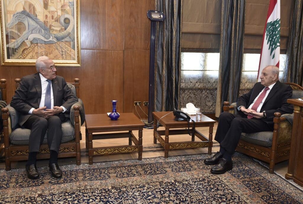 الرئيس بري استقبل الرئيس ميشال سليمان